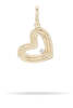 Adina Reyter Groovy Large Diamond Heart Charm necklace - 14K Yellow Gold - Thumbnail 1
