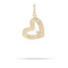 Adina Reyter Groovy Large Diamond Heart Charm necklace - 14K Yellow Gold - Thumbnail 5
