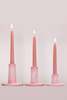 Cacuro Candle Strick Trio - Rose Quartz - Thumbnail 1