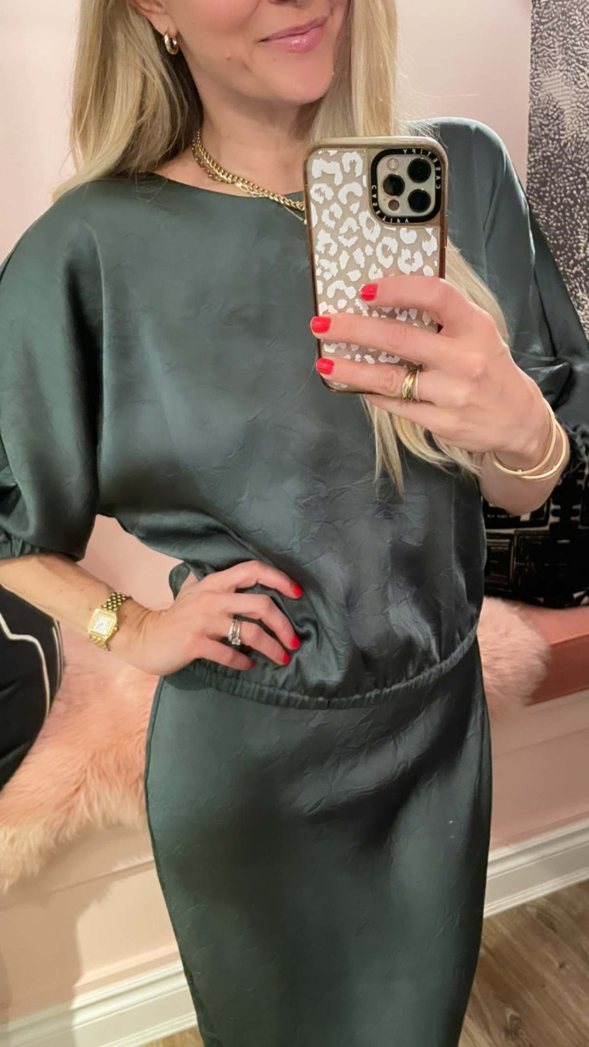 Just Female Rich Half Sleeve Blouse - Green | Garmentory