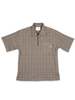 General Admission Quarter Zip Shirt - Beige Check - Thumbnail 1