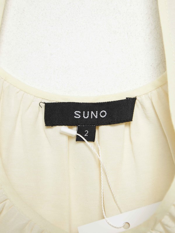 suno embroidered dress Suno Scoop Neck Mini Dress