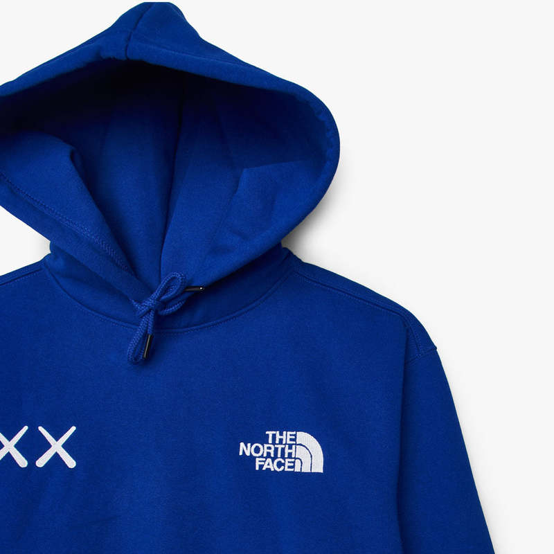 KAWS The North Face Hoodie Blue カウズ フーディ パーカー The North Face x KAWS Pullover Hoodie sweater - Bolt Blue