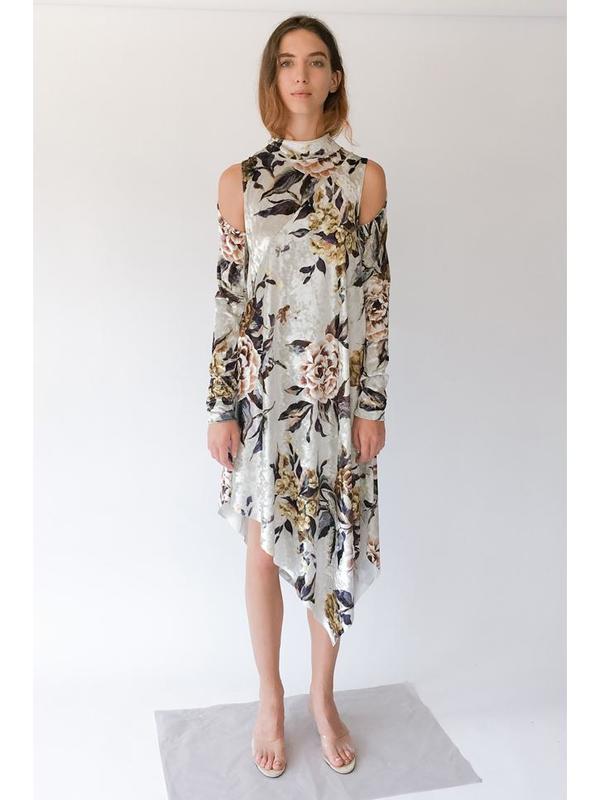 Maison Margiela MM6 Printed Velvet Dress | Garmentory