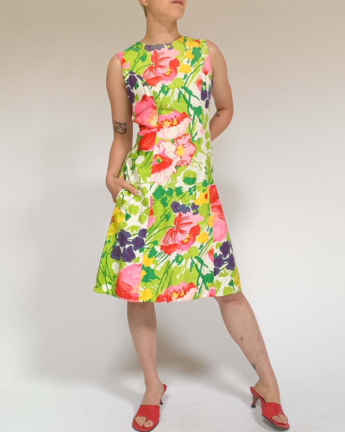 white christmas dresses Women's Organic Cotton Midi Dress main image 1