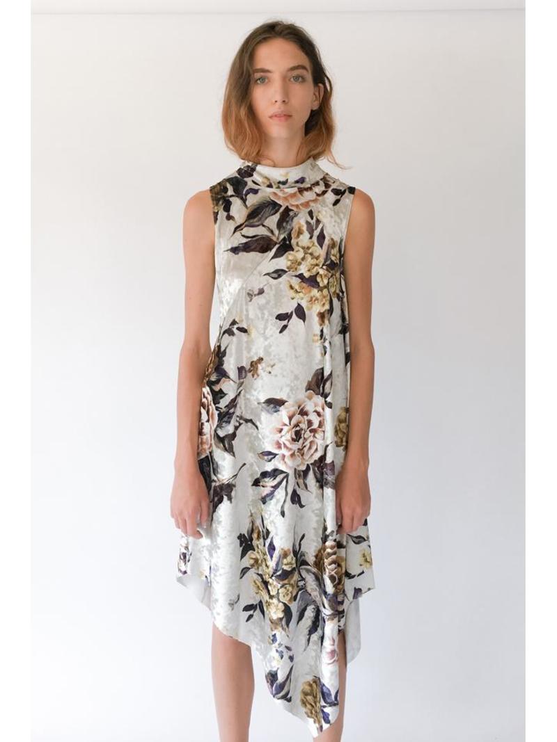 Maison Margiela MM6 Printed Velvet Dress | Garmentory
