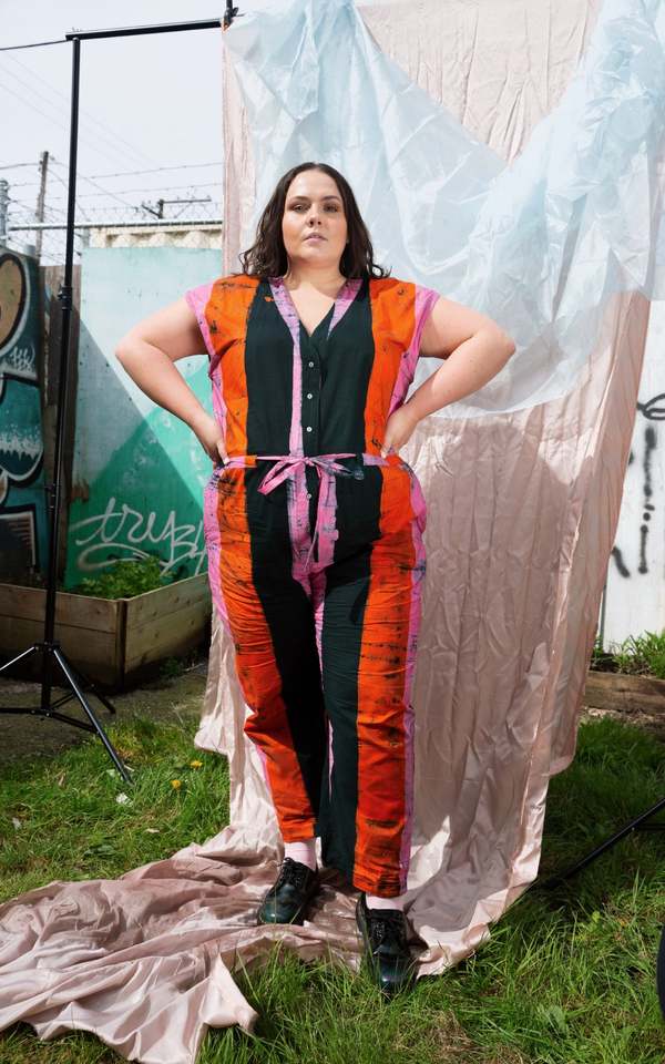 Osei-Duro Accra Jumpsuit - Carmine | Garmentory