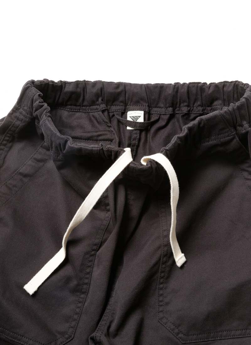 SANDINISTA MFG BC CHINO STRETCH EASY BAKER SHORTS - BLACK SANDINISTA MFG BC CHINO STRETCH EASY BAKER SHORTS - BLACK