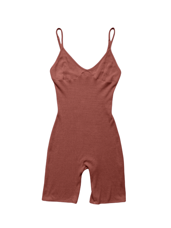 SELVA / NEGRA yamel bodysuit - clay viscose rib/mantequilla viscose rib