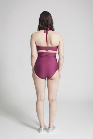Mimi Hammer Burgandy Extra High Waist Bottoms Mimi Hammer Burgandy Extra High Waist Bottoms