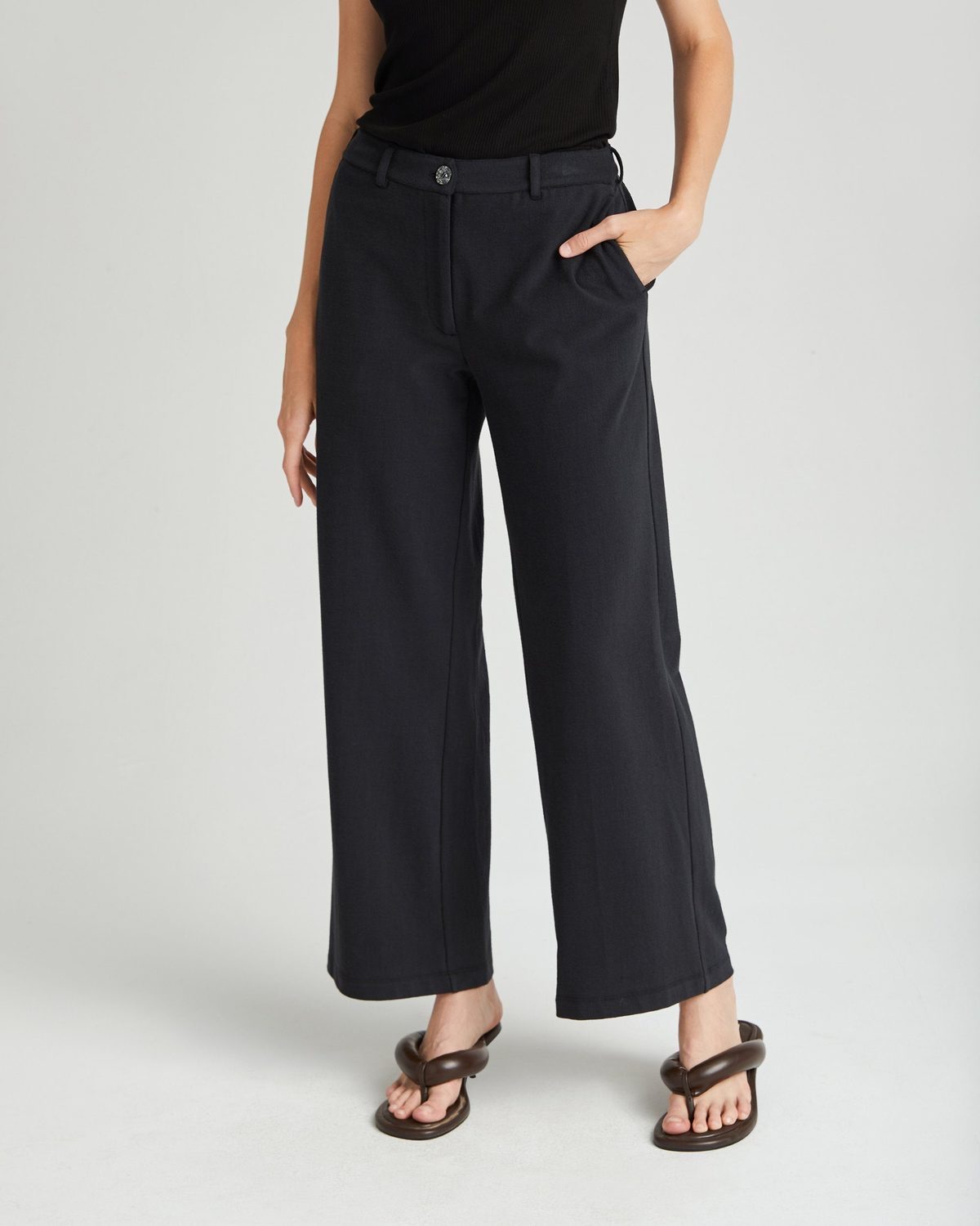 Richer Poorer Women's Rustic Cotton Wide Leg Trouser - Image 2 of 19