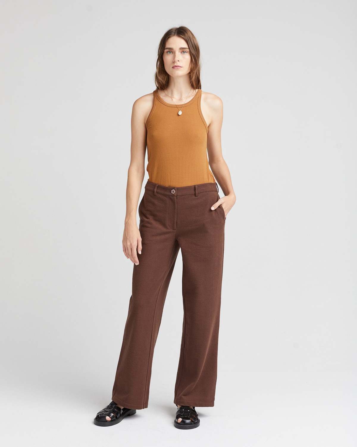 Richer Poorer Women's Rustic Cotton Wide Leg Trouser - Image 7 of 19