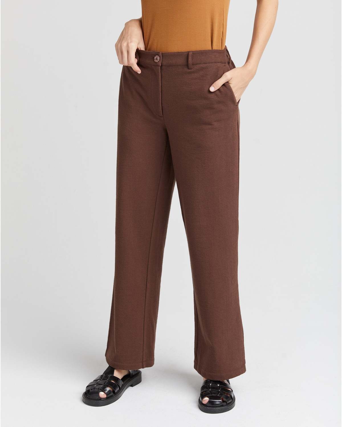 Richer Poorer Women's Rustic Cotton Wide Leg Trouser - Image 8 of 19