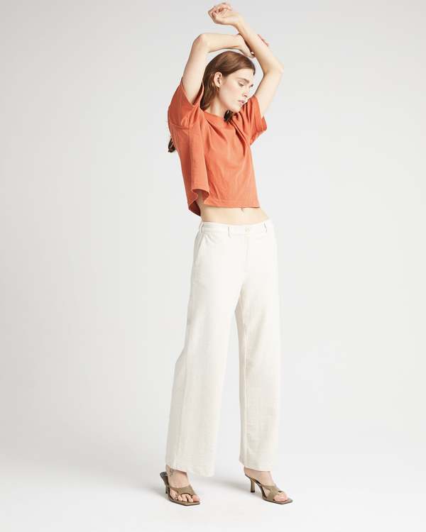 Richer Poorer Women's Rustic Cotton Wide Leg Trouser