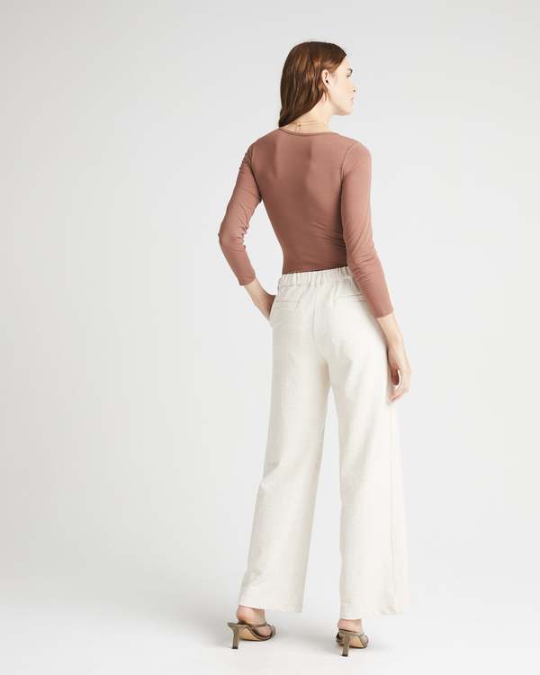 Richer Poorer Women's Rustic Cotton Wide Leg Trouser