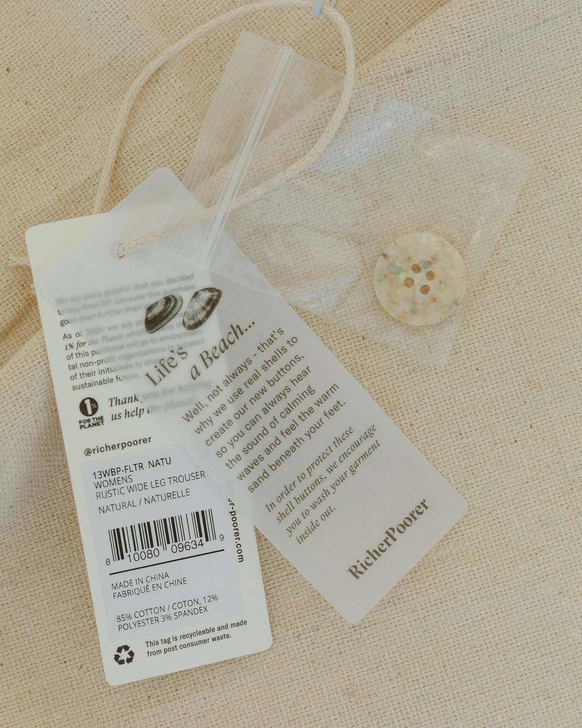 Richer Poorer Women's Rustic Cotton Wide Leg Trouser - Image 19 of 19