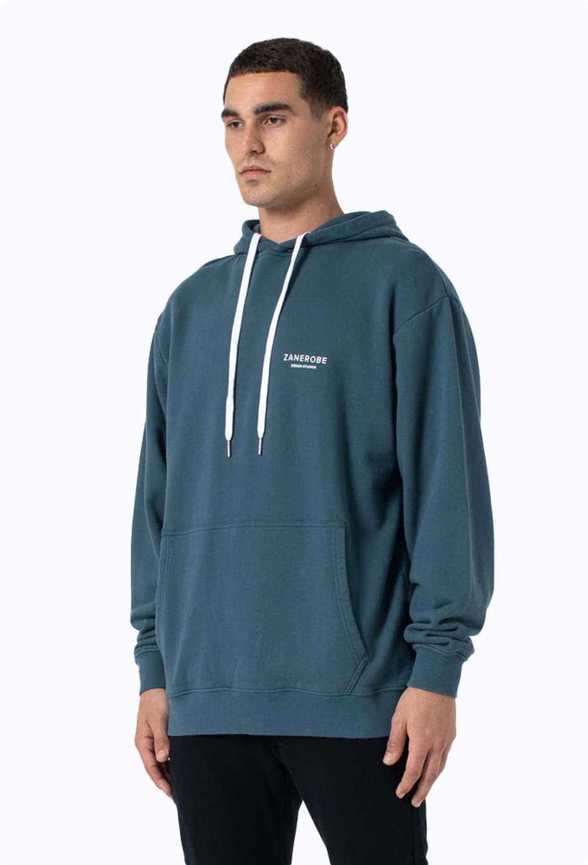 Zanerobe ZRGH Orgo Hood Sweat - Dk Aqua | Garmentory