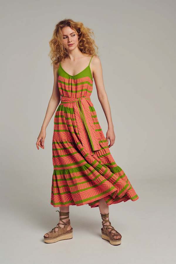green emerald velvet dress Devotion Resort Ella Dress Green/Pink – Hills Boutique