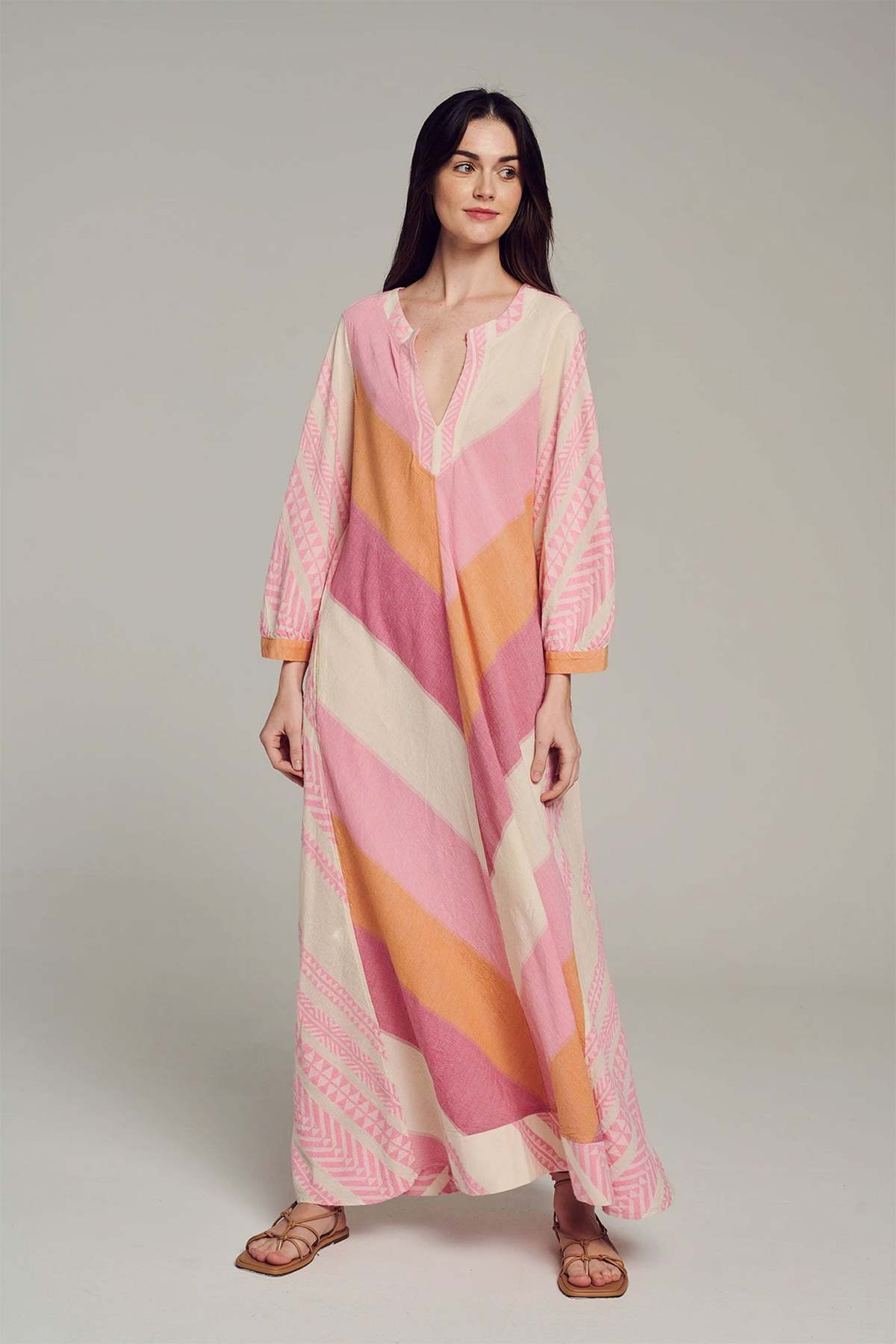 devotion twins dress pink Devotion Twins Porto Timoni Multi Dress - Pink