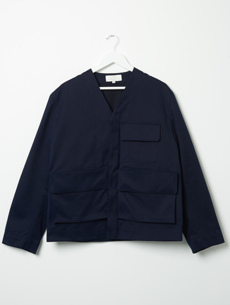 Studio Nicholson Main Field Jacket - Navy | Garmentory