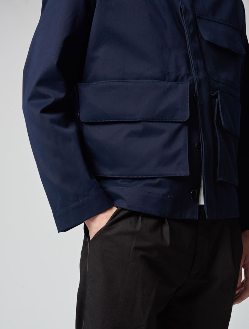 Studio Nicholson Main Field Jacket - Navy | Garmentory