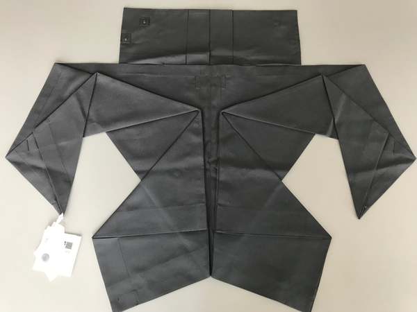 イッセイミヤケ　1325　折り紙ジャケット　総柄　コットン　ポリエステル　３ イッセイミヤケ 1325 折り紙ジャケット 総柄 コットン ポリエステル 3