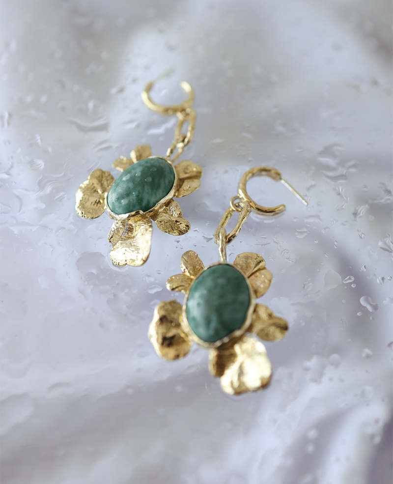 Ora-C Leo Rising Earrings - Brass Ora-C Leo Rising Earrings - Brass