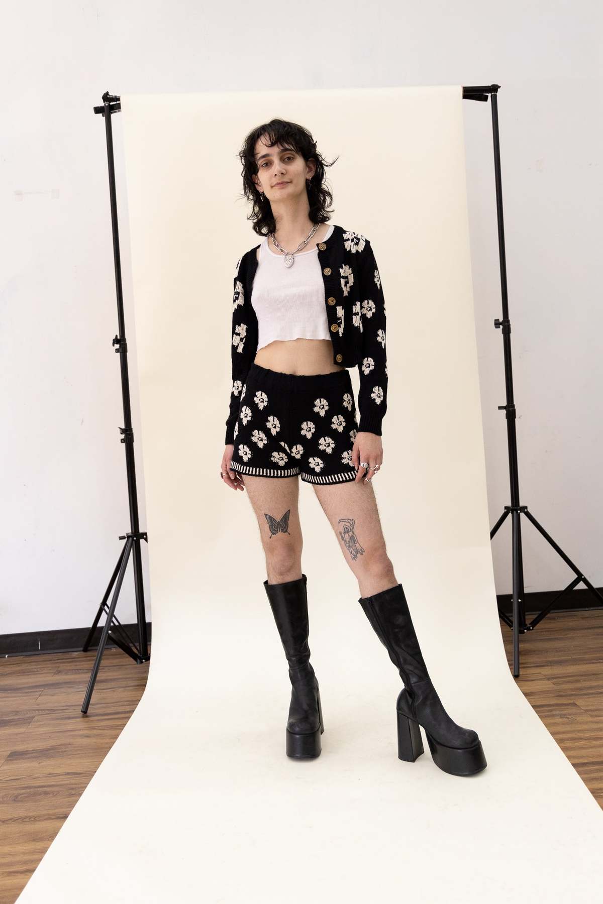 Tach Clothing alessia knit short Black Garmentory