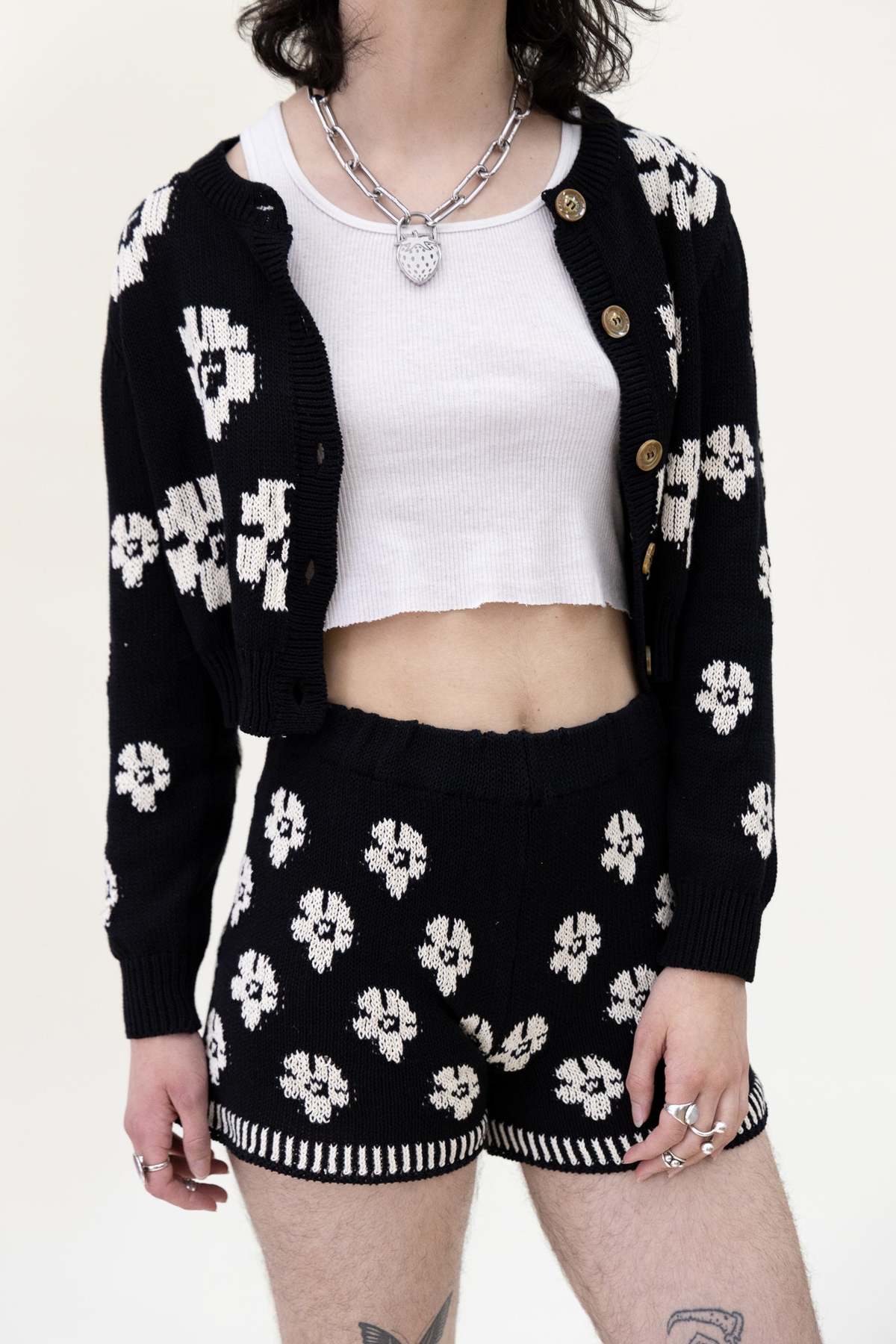 Tach Clothing alessia knit short Black Garmentory