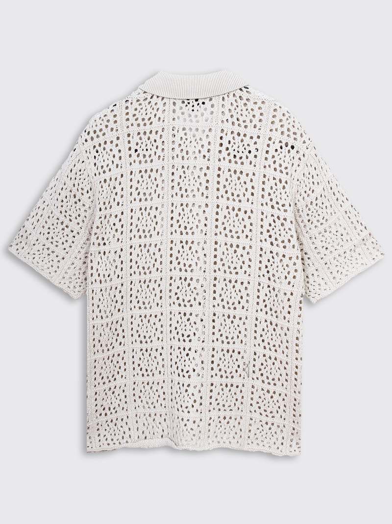 Stussy Crochet Shirt - Natural | Garmentory