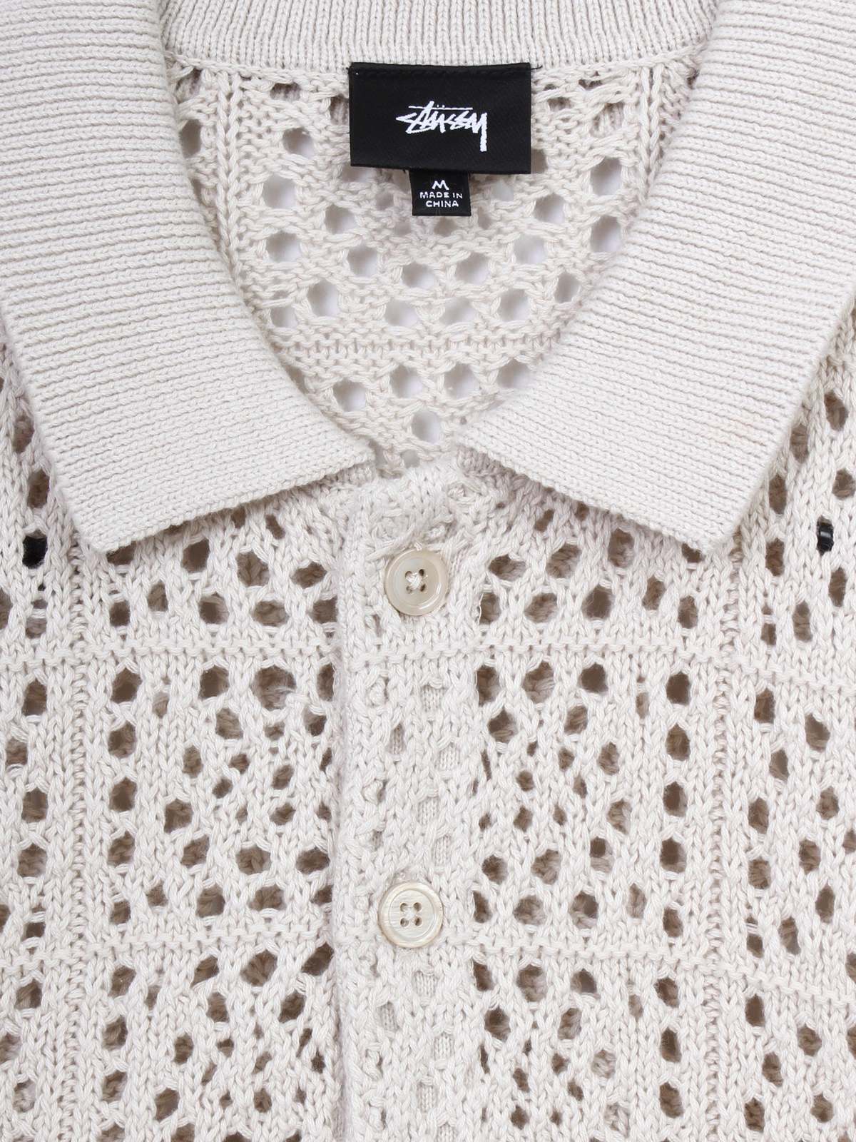Stussy Crochet Shirt - Natural | Garmentory