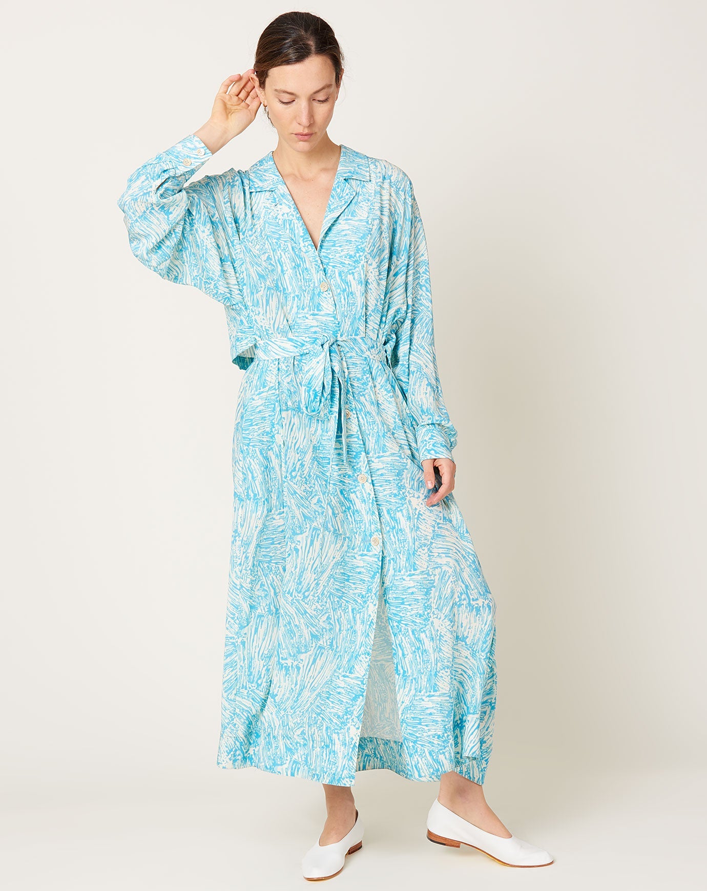 Rachel Comey Kila Dress - Aqua Strokes 