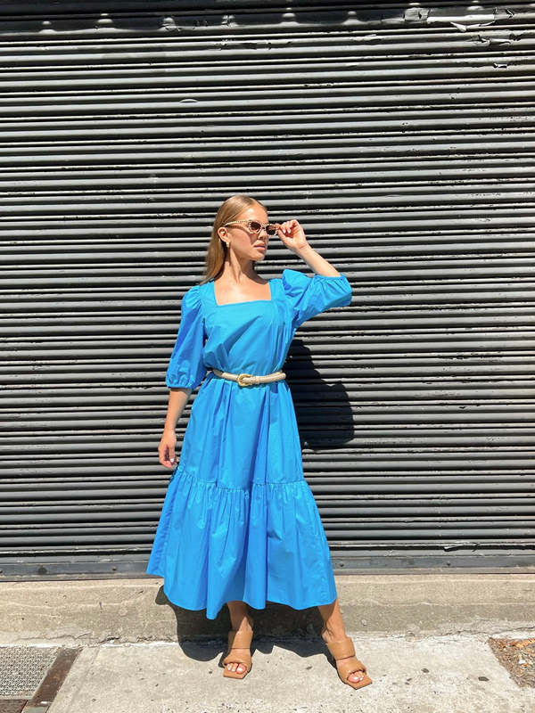 Just Female Park Dress - Malibu Blue | Garmentory