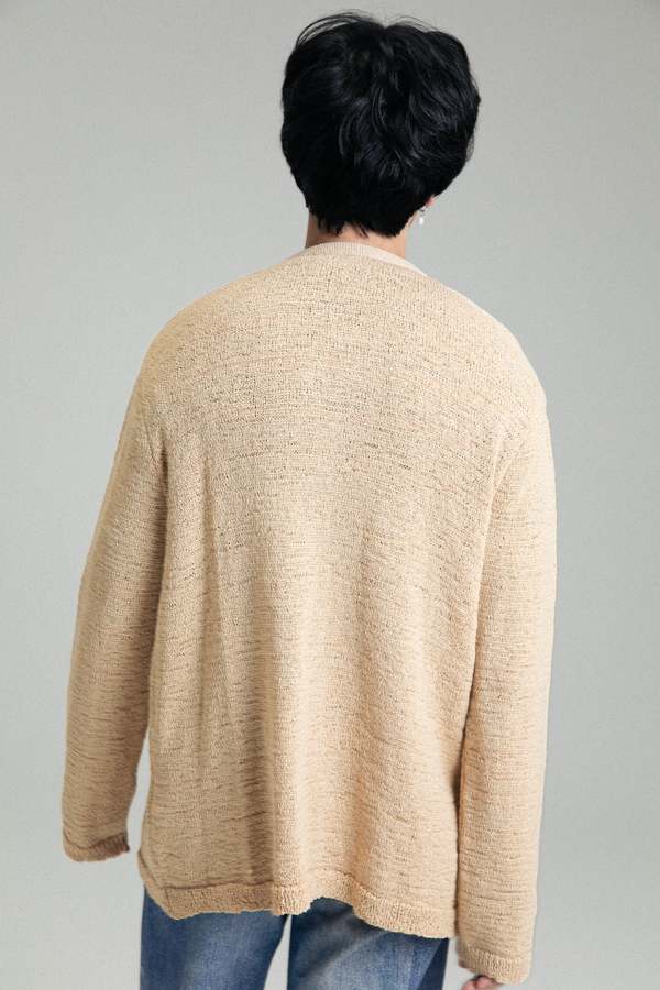 トップス OUR LEGACY KNIT CARDIGAN BEIGE Our Legacy Knit Cardigan - Beige Faux Cord | Garmentory