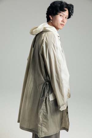 Our Legacy Rubber Film Cloak Parka - Olive | Garmentory