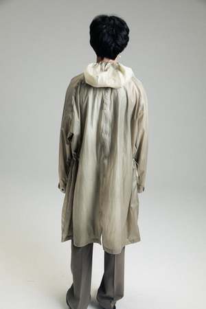 Our Legacy Rubber Film Cloak Parka - Olive | Garmentory