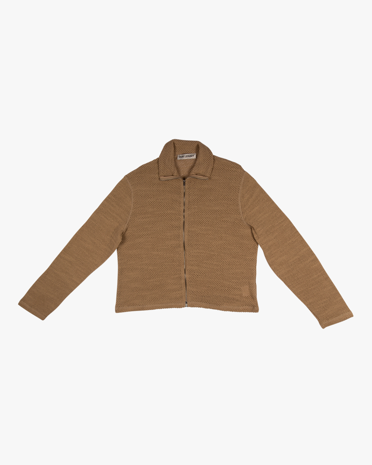 Our Legacy Shrunken Fullzip Polo - Brown | Garmentory