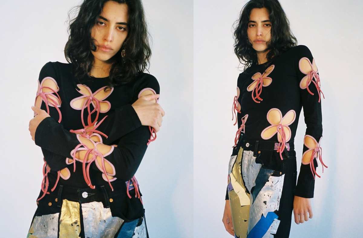 【関税込み】J.Kim ブラック Petal 長袖 トップス J.Kim ~ Petal Black Long Sleeve | MAIMOUN