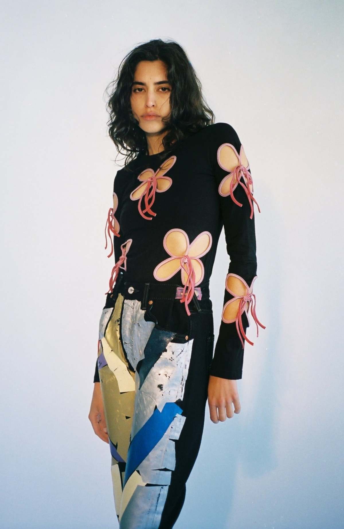 【関税込み】J.Kim レッド Petal トップス J. Kim Petal Printed Long Sleeve | Garmentory