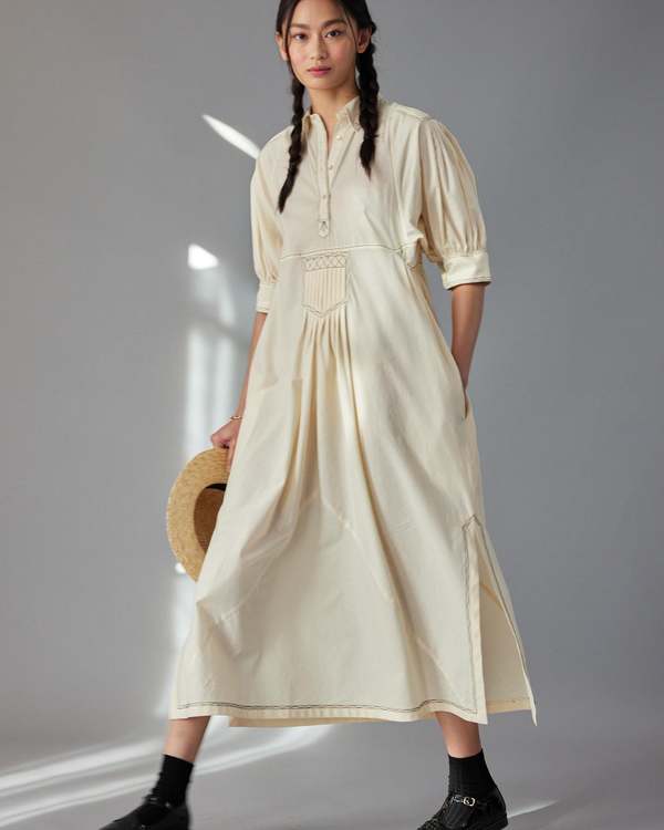 white christmas dresses Long Ashley Cotton Voile Dress main image 1