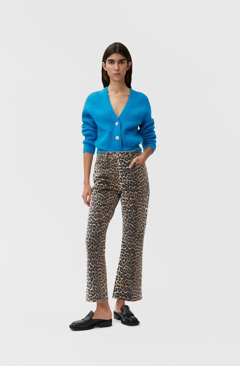 【関税＆送料込み】Ganni Leopard Betzy Jeans Leopard Leopard Betzy Jeans | GANNI US