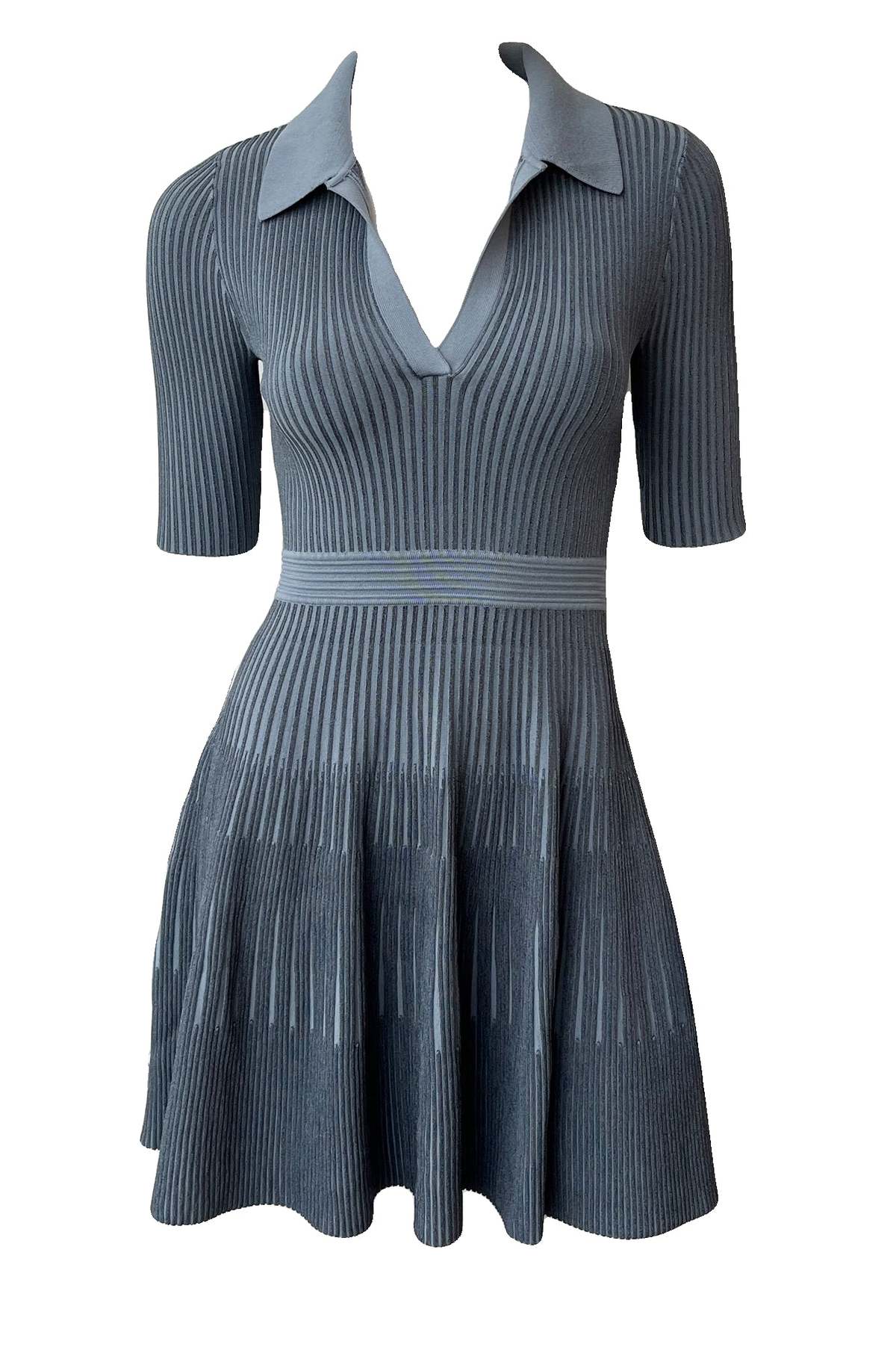 Jonathan Simkhai Patricia Compact Rib Cut Out Polo Dress