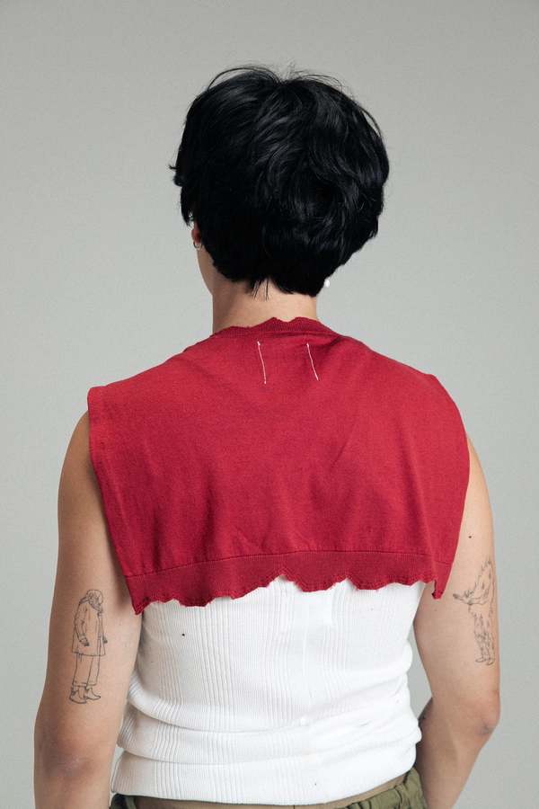 TAKAHIROMIYASHITA The Soloist. Crew Neck Dickie - Red | Garmentory