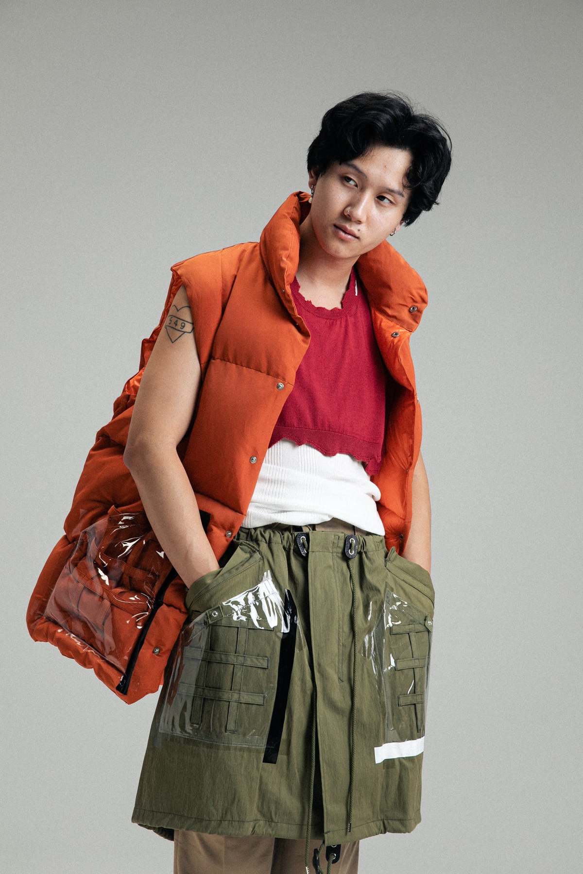 TAKAHIROMIYASHITA The Soloist. Crew Neck Dickie - Red | Garmentory