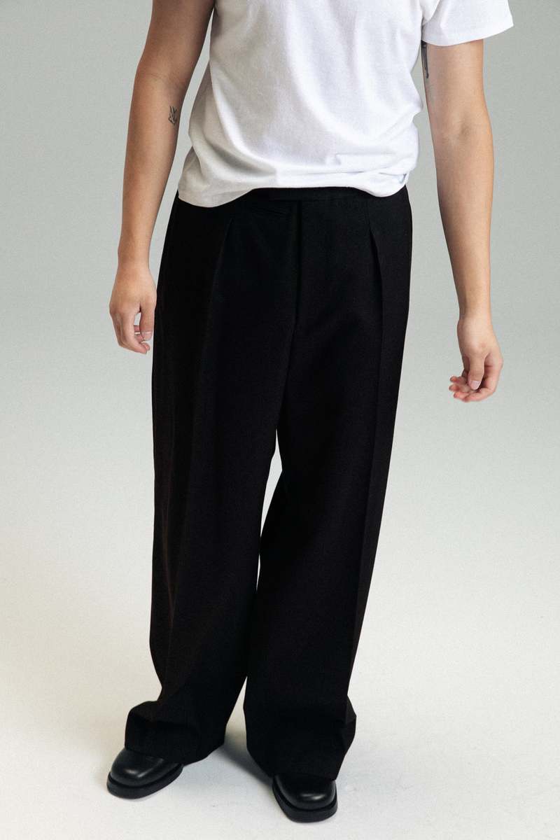 SECOND/LAYER Cotton Saico Trouser - Brown | Garmentory