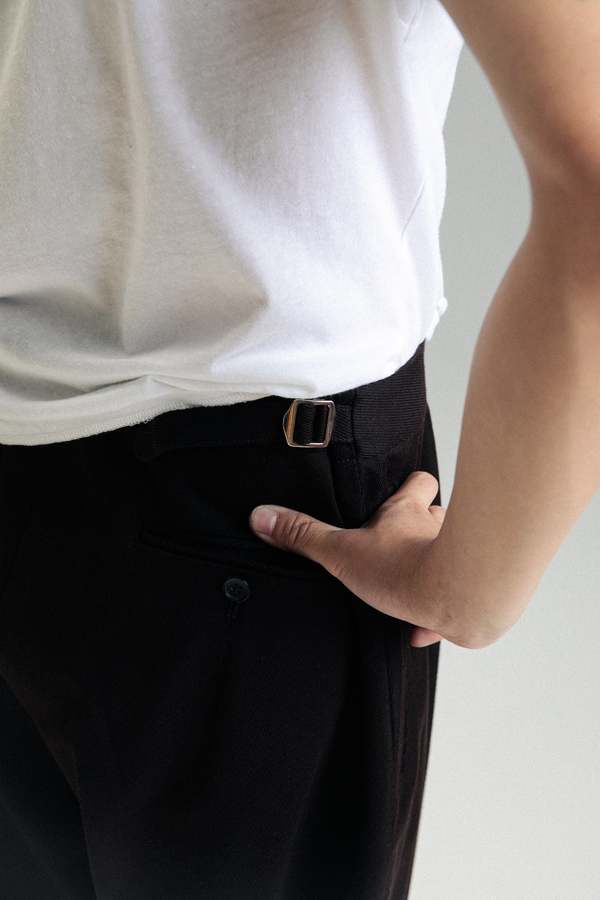 SECOND/LAYER Cotton Saico Trouser - Brown | Garmentory