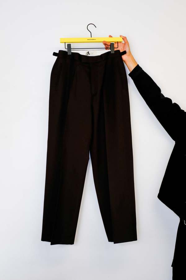 SECOND/LAYER Cotton Saico Trouser - Brown | Garmentory
