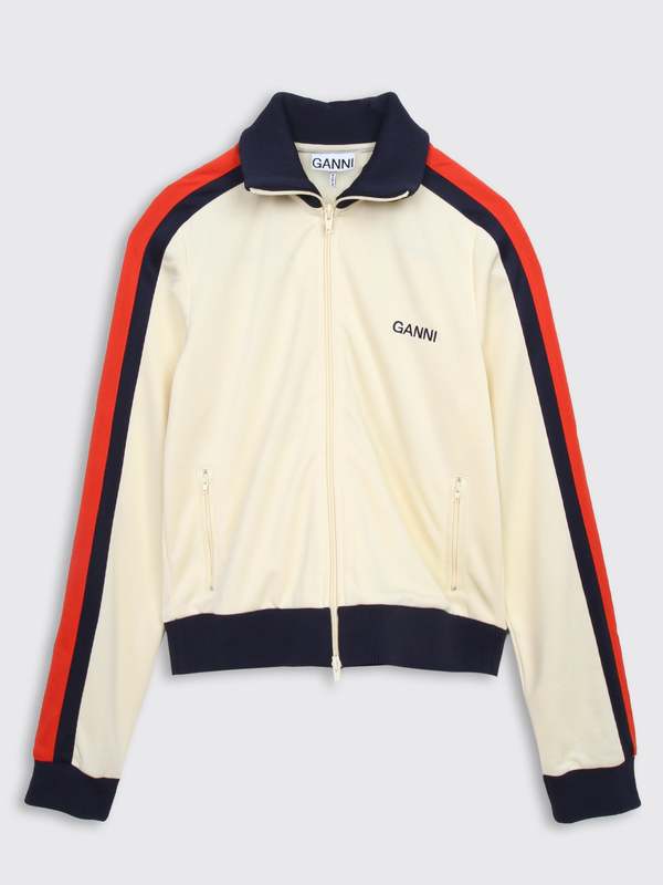 Ganni Tracksuit Zipper Jacket - Rutabaga | Garmentory