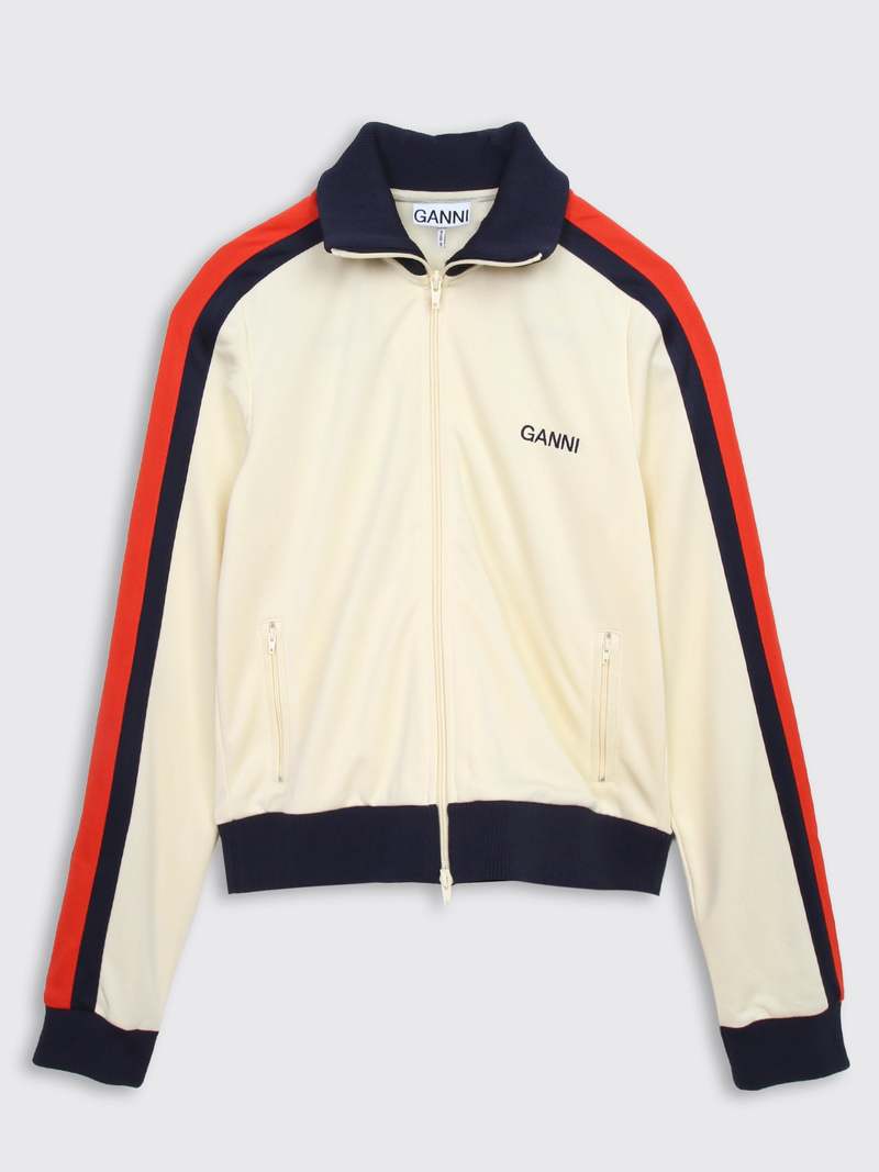 Ganni Tracksuit Zipper Jacket - Rutabaga | Garmentory