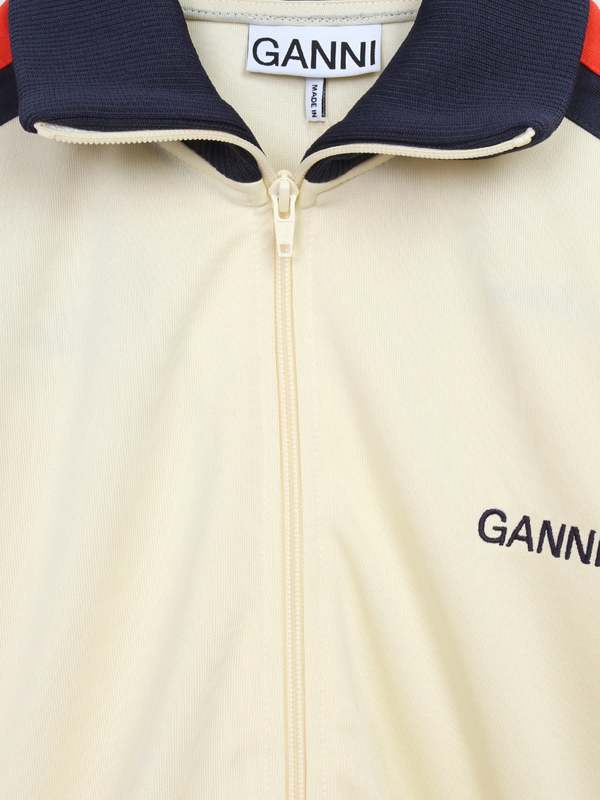 Ganni Tracksuit Zipper Jacket - Rutabaga | Garmentory